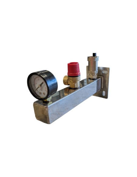 Grupa bezpieczeństwa do C.O 3 bar INOX