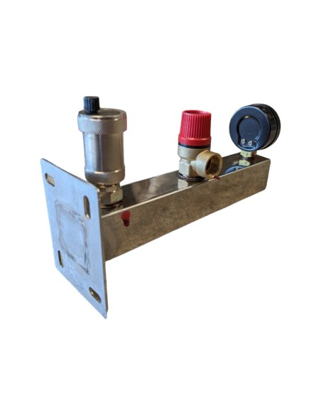 Grupa bezpieczeństwa do C.W.U 6 bar INOX