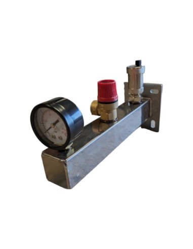 Grupa bezpieczeństwa do C.W.U 6 bar INOX