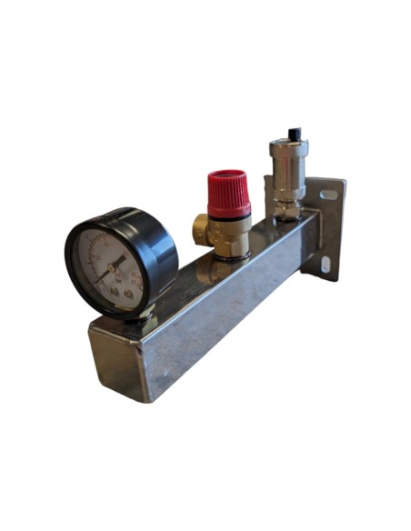 Grupa bezpieczeństwa do C.W.U 6 bar INOX